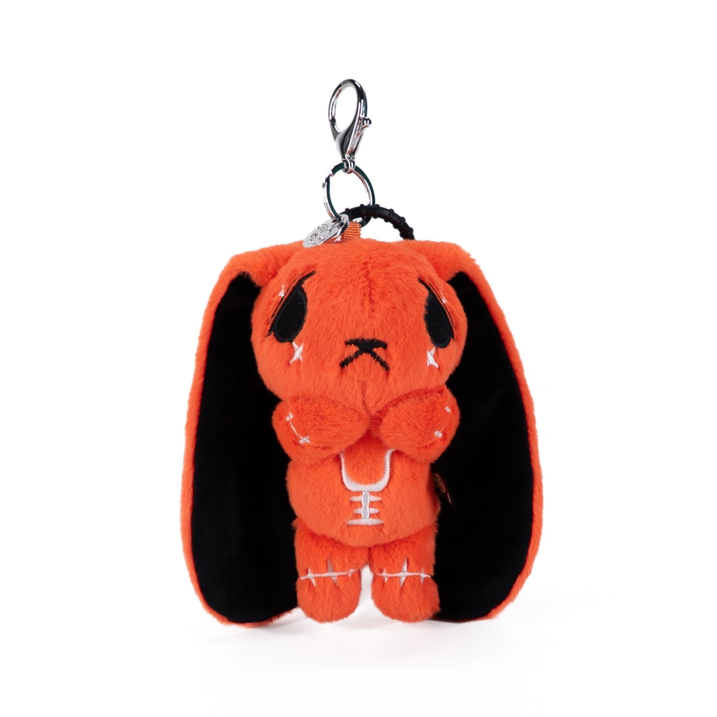 Anxiety Rabbit Plush Keychain Accessory