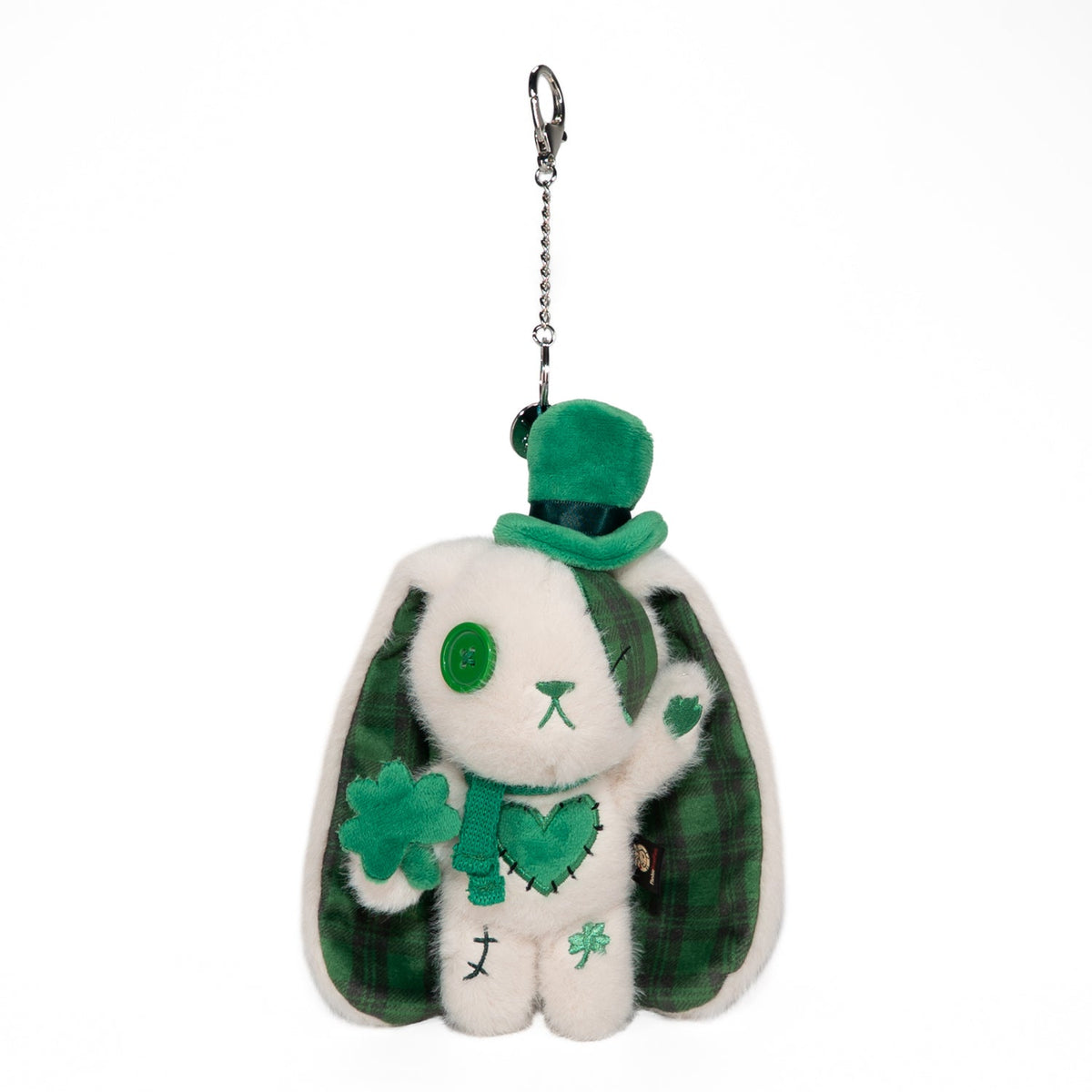 Lucky Love Rabbit Plush Keychain Accessory