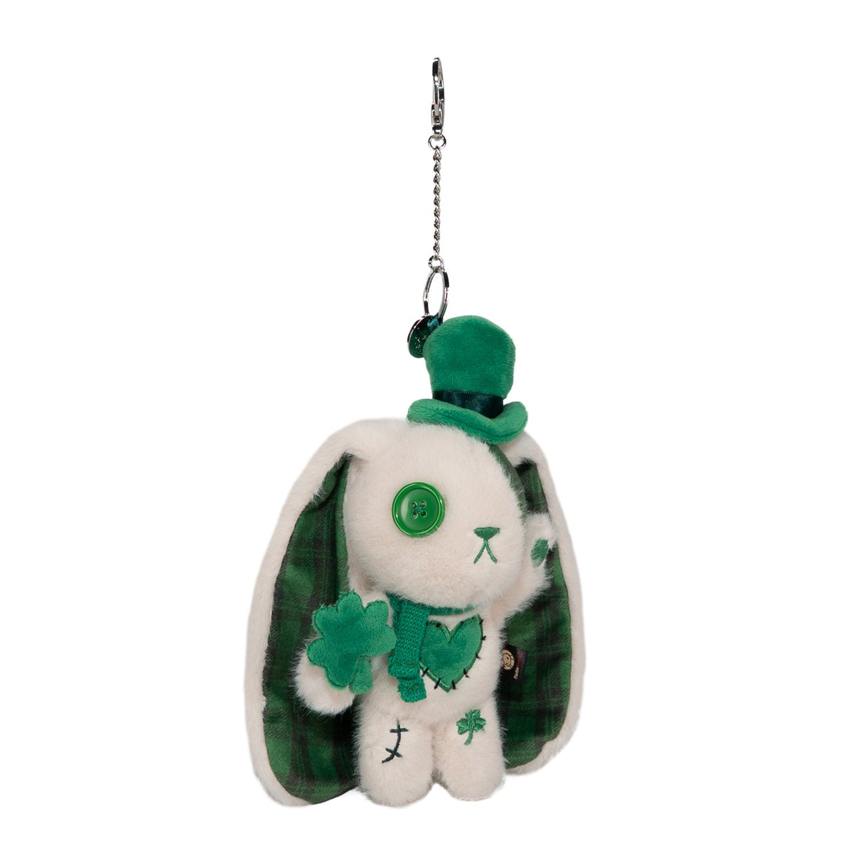Lucky Love Rabbit Plush Keychain Accessory