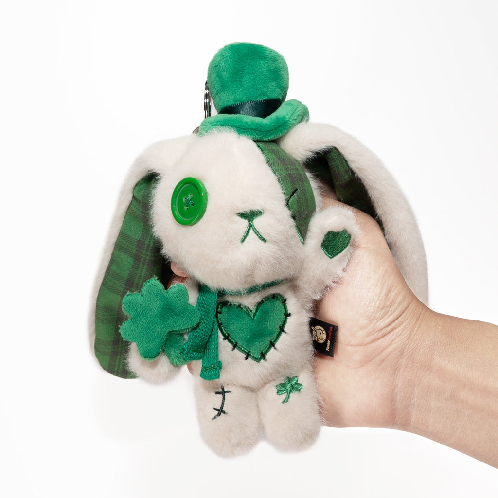 Lucky Love Rabbit Plush Keychain Accessory