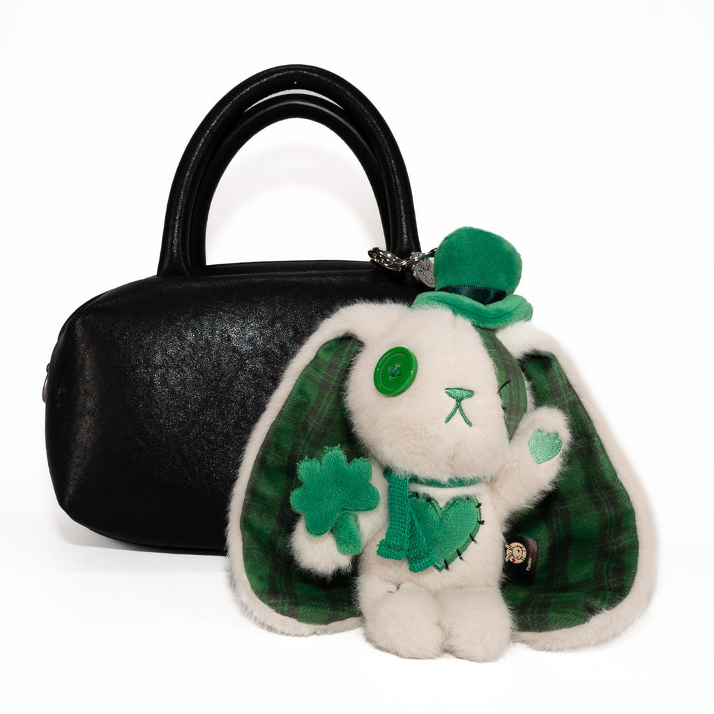 Lucky Love Rabbit Plush Keychain Accessory