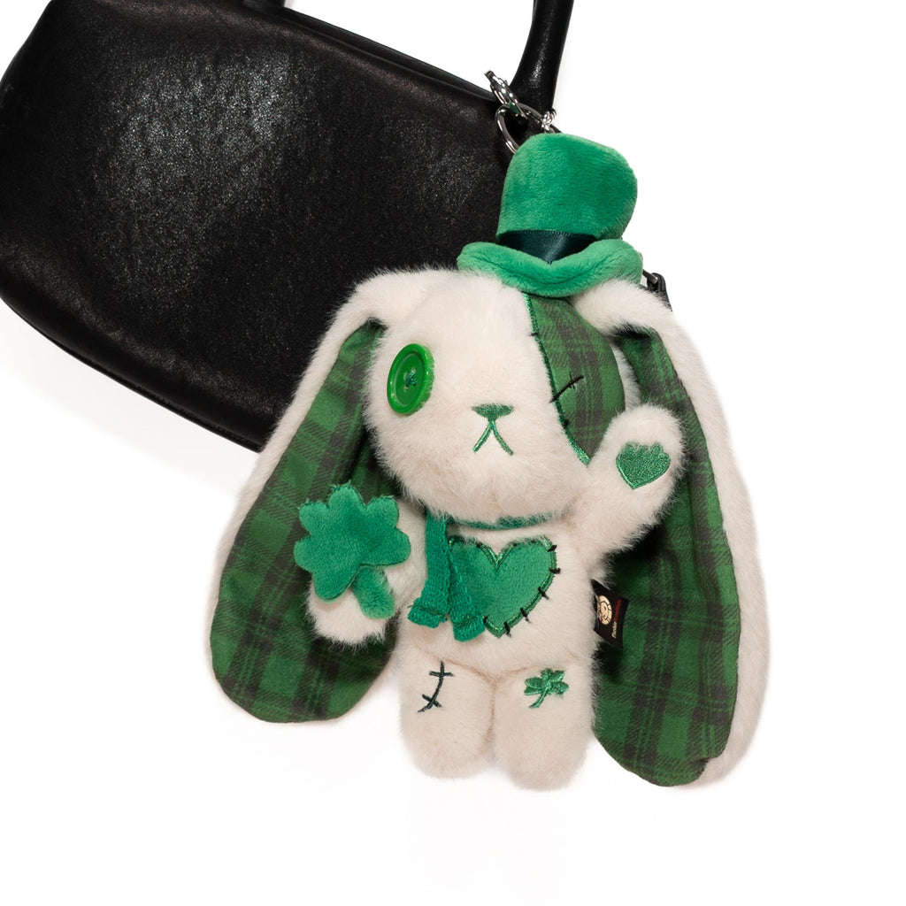 Lucky Love Rabbit Plush Keychain Accessory