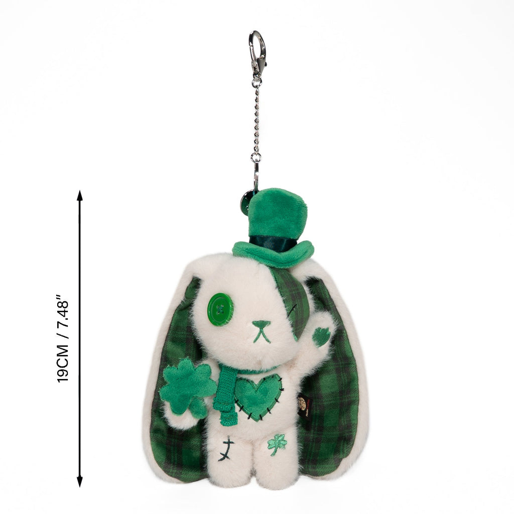 Lucky Love Rabbit Plush Keychain Accessory
