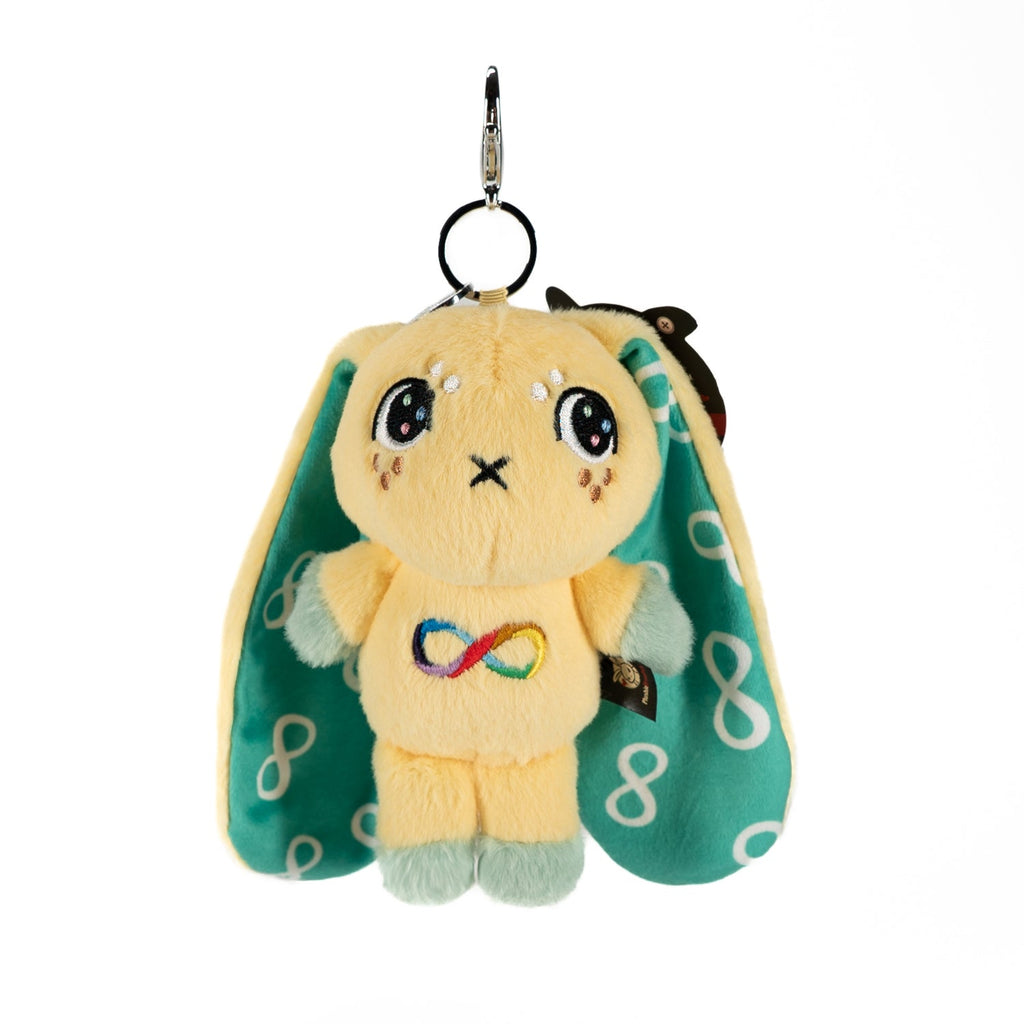 Autism Rabbit Plush Keychain Accessory