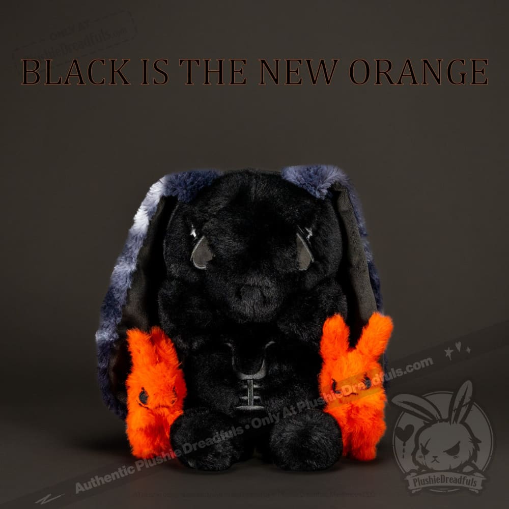 Anxiety Rabbit (BLACK Limited Edition) - Plush Stuffed Animal