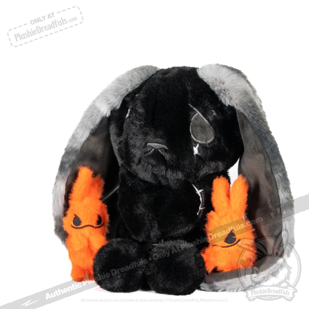Anxiety Rabbit (BLACK Limited Edition) - Plush Stuffed Animal
