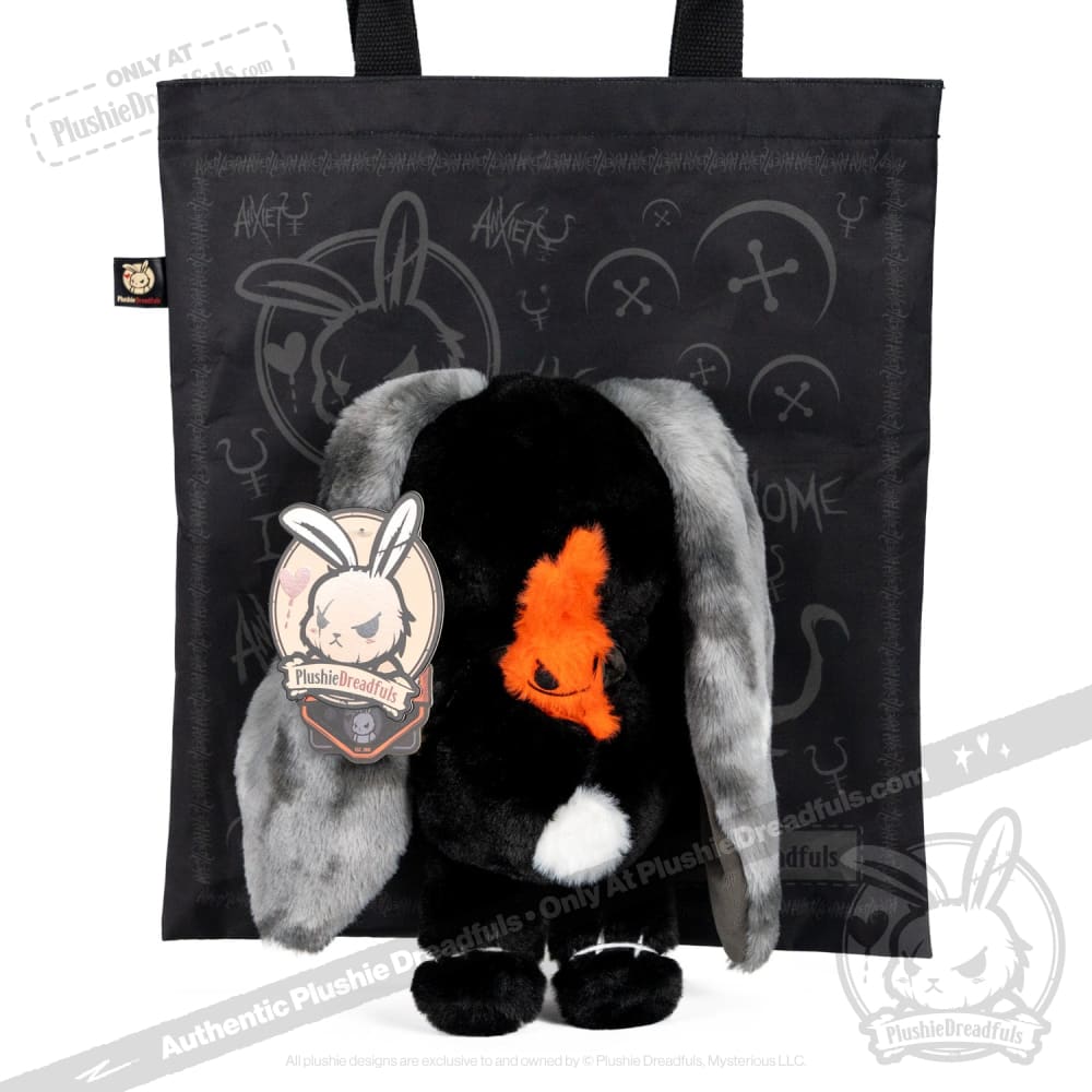 Anxiety Rabbit (BLACK Limited Edition) - Plush Stuffed Animal