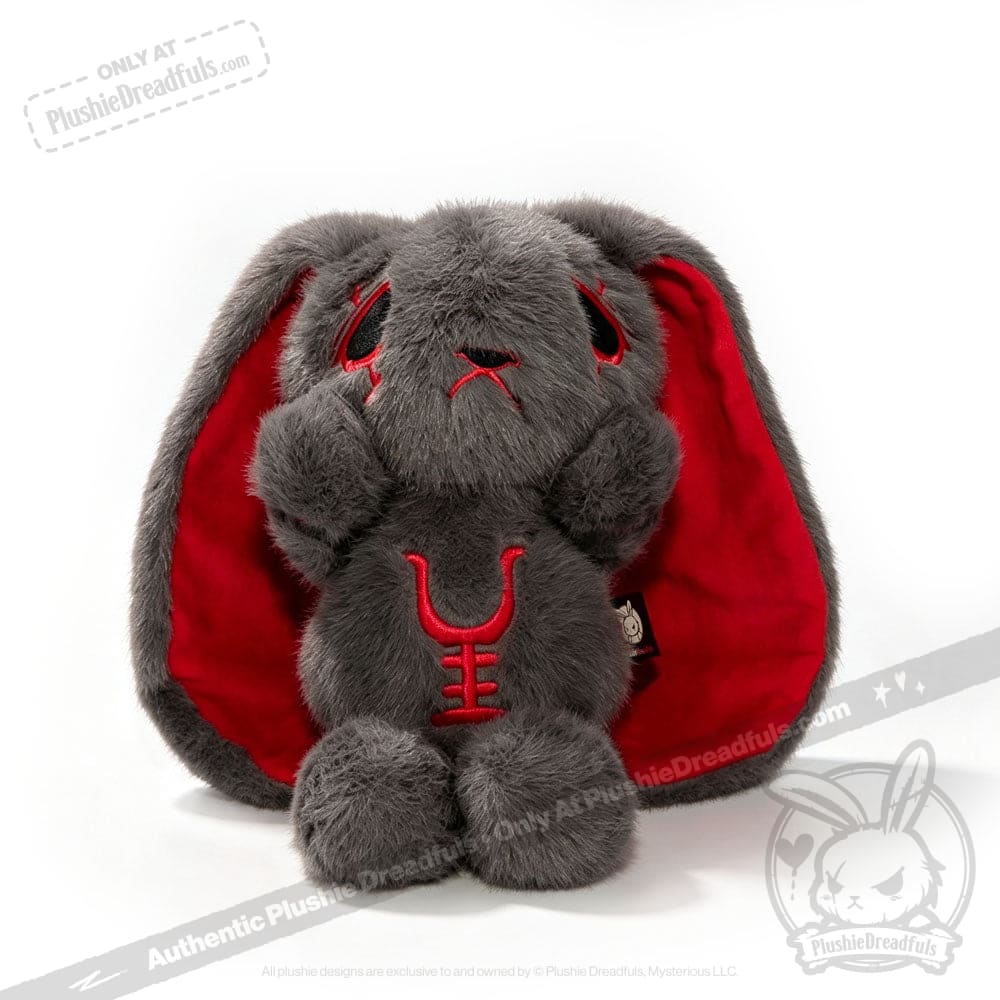 Anxiety Rabbit Dark Grey Limited Edition - Plush Stuffed Animal