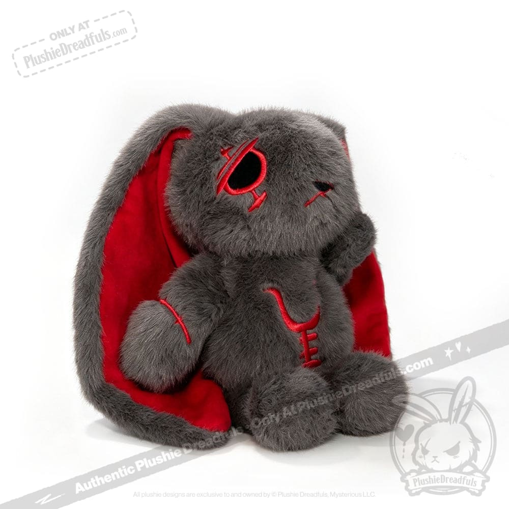 Anxiety Rabbit Dark Grey Limited Edition - Plush Stuffed Animal