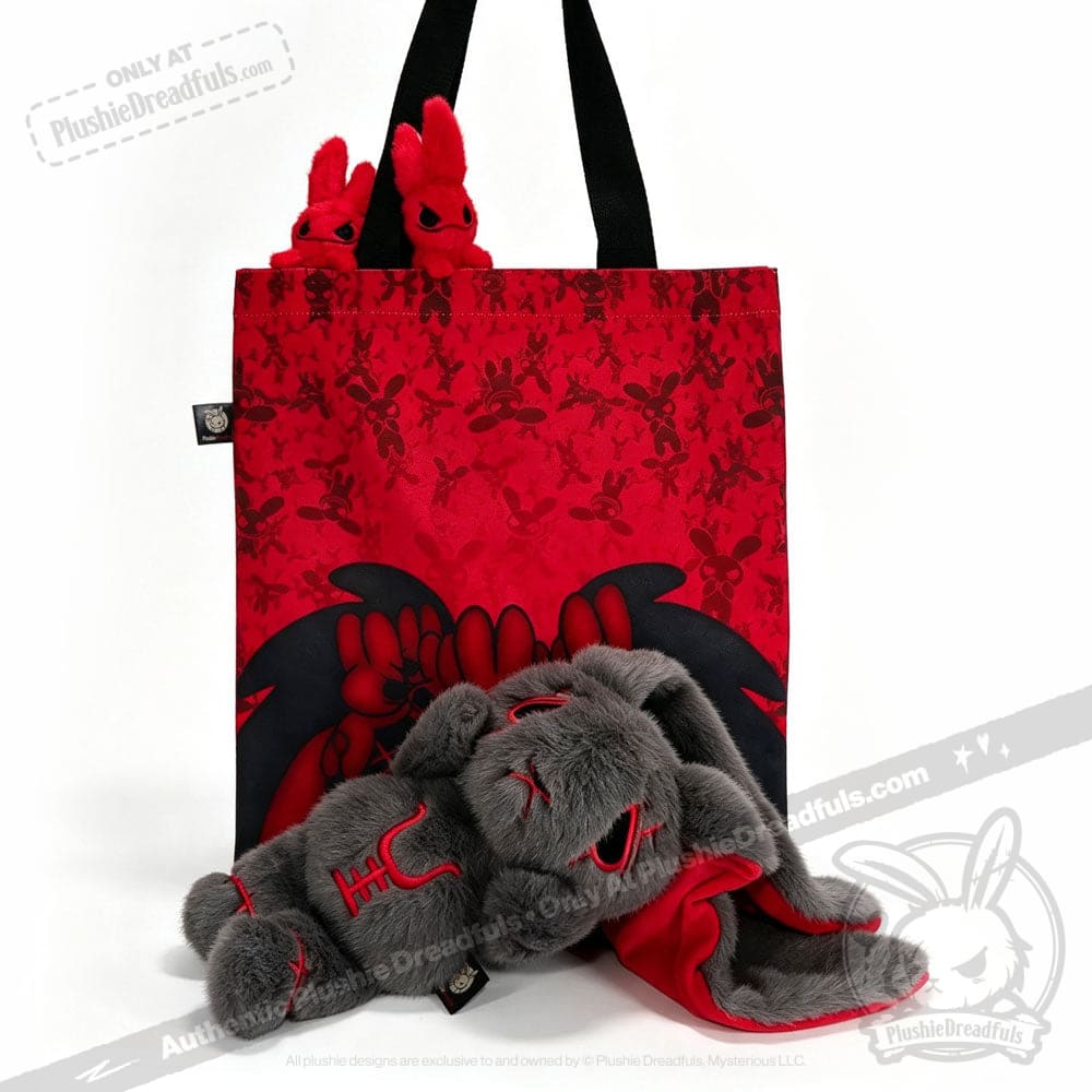 Anxiety Rabbit Dark Grey Limited Edition - Plush Stuffed Animal