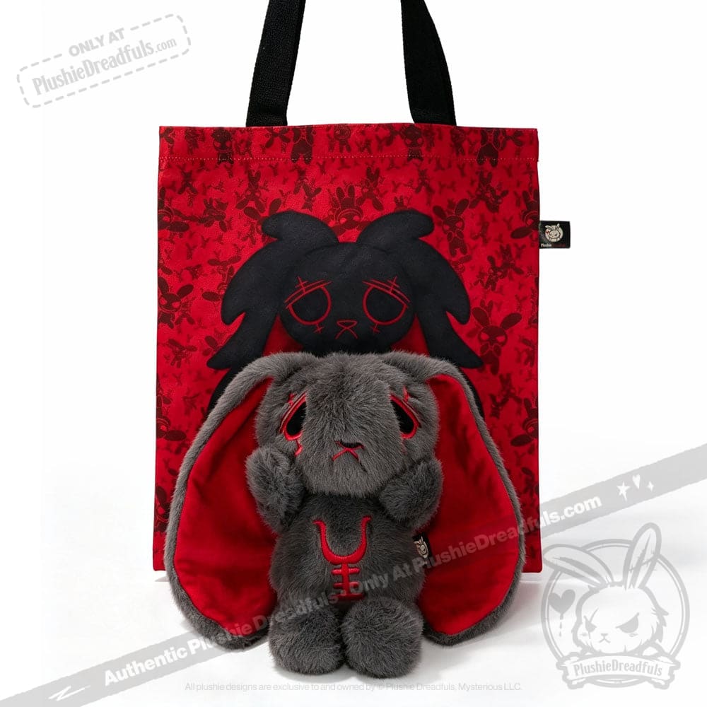 Anxiety Rabbit Dark Grey Limited Edition - Plush Stuffed Animal