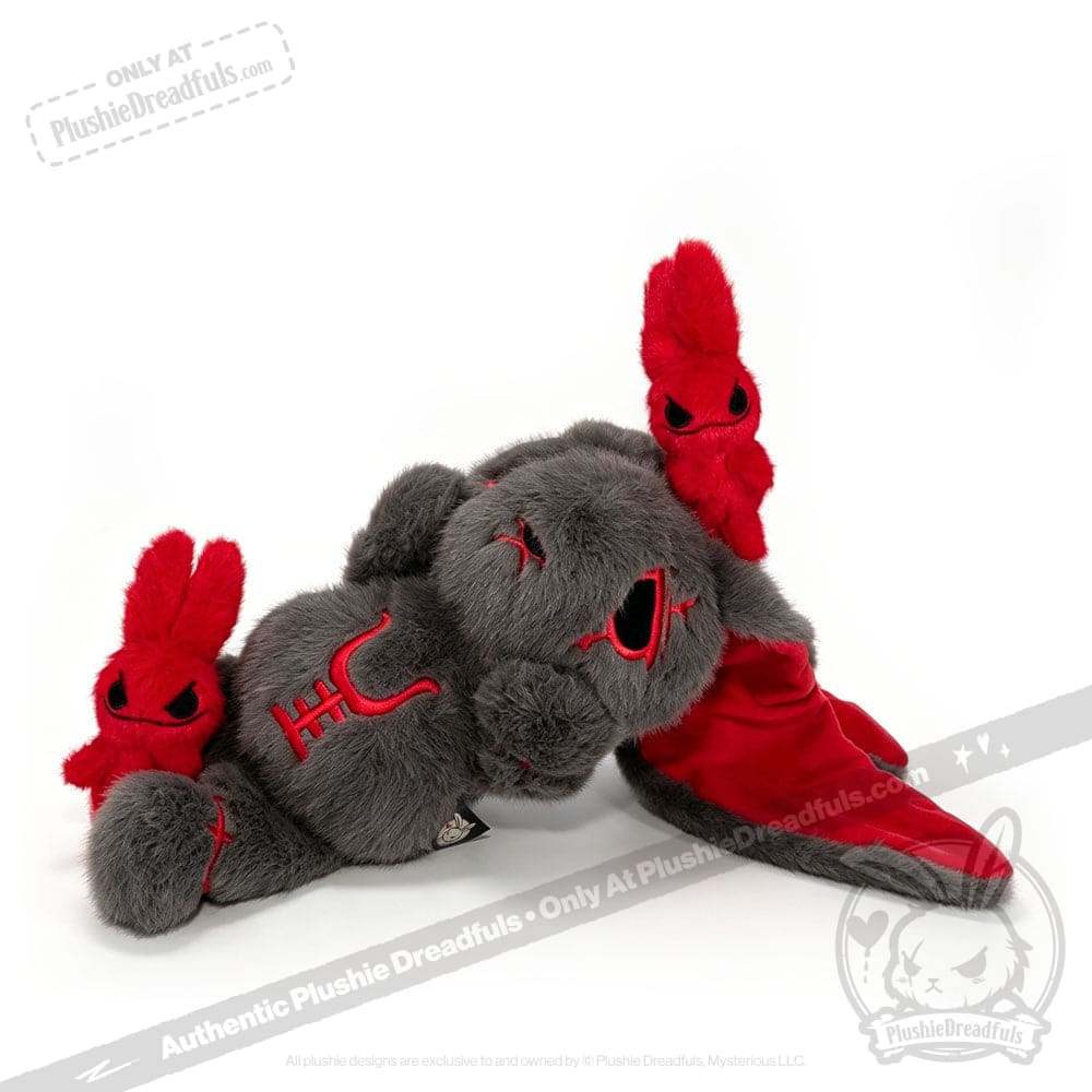 Anxiety Rabbit Dark Grey Limited Edition - Plush Stuffed Animal