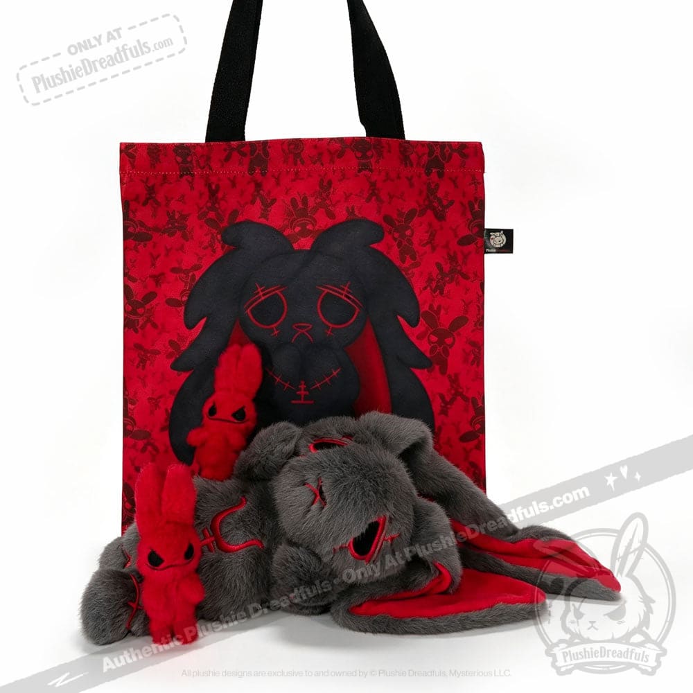 Anxiety Rabbit Dark Grey Limited Edition - Plush Stuffed Animal