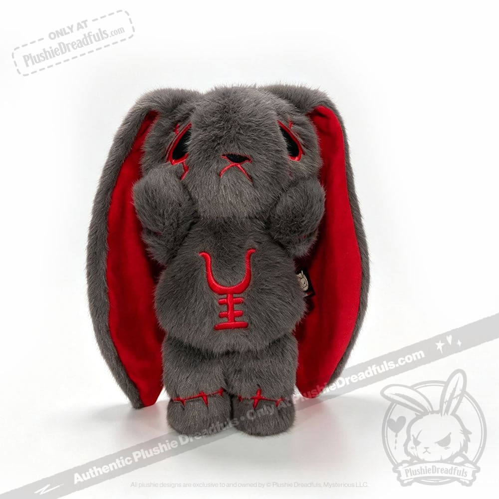 Anxiety Rabbit Dark Grey Limited Edition - Plush Stuffed Animal
