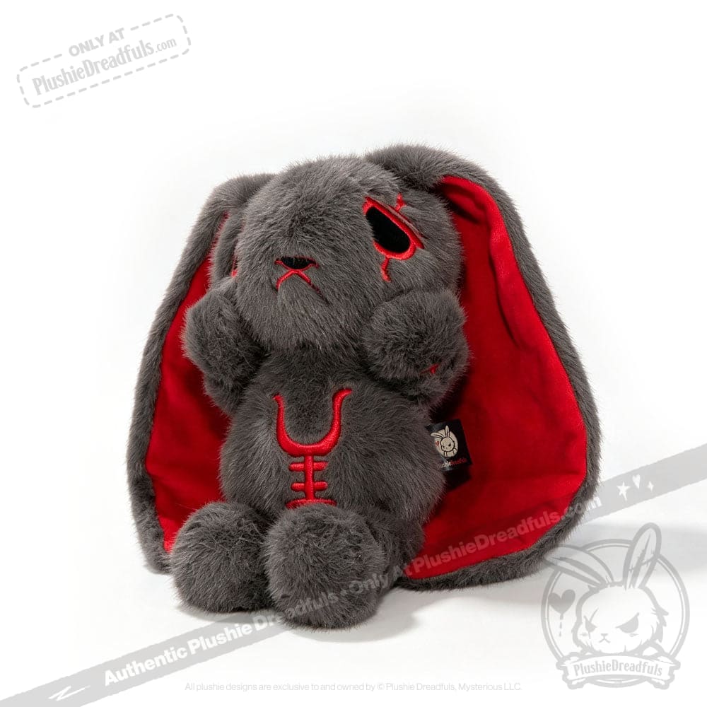 Anxiety Rabbit Dark Grey Limited Edition - Plush Stuffed Animal