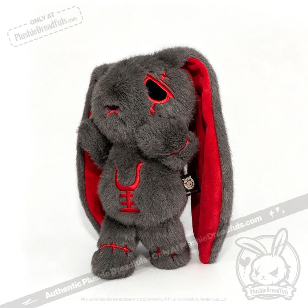 Anxiety Rabbit Dark Grey Limited Edition - Plush Stuffed Animal