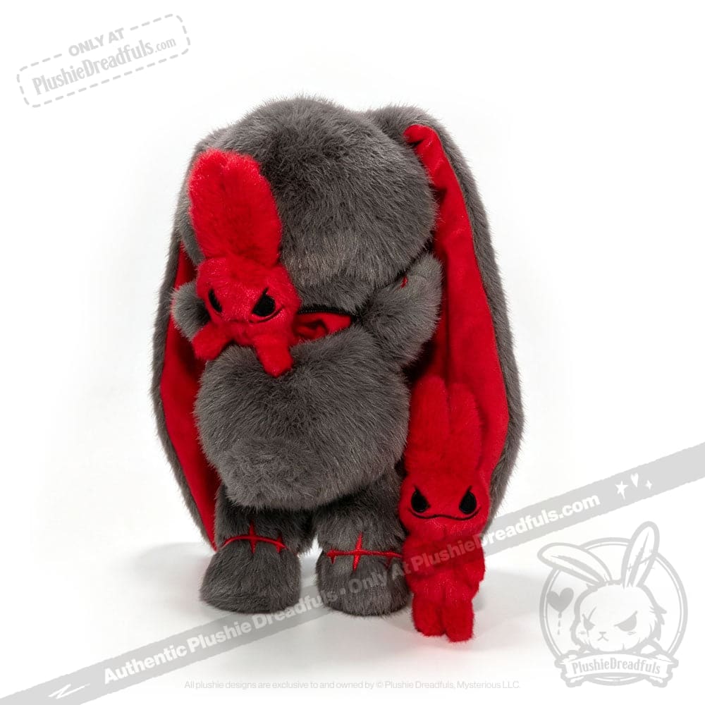 Anxiety Rabbit Dark Grey Limited Edition - Plush Stuffed Animal