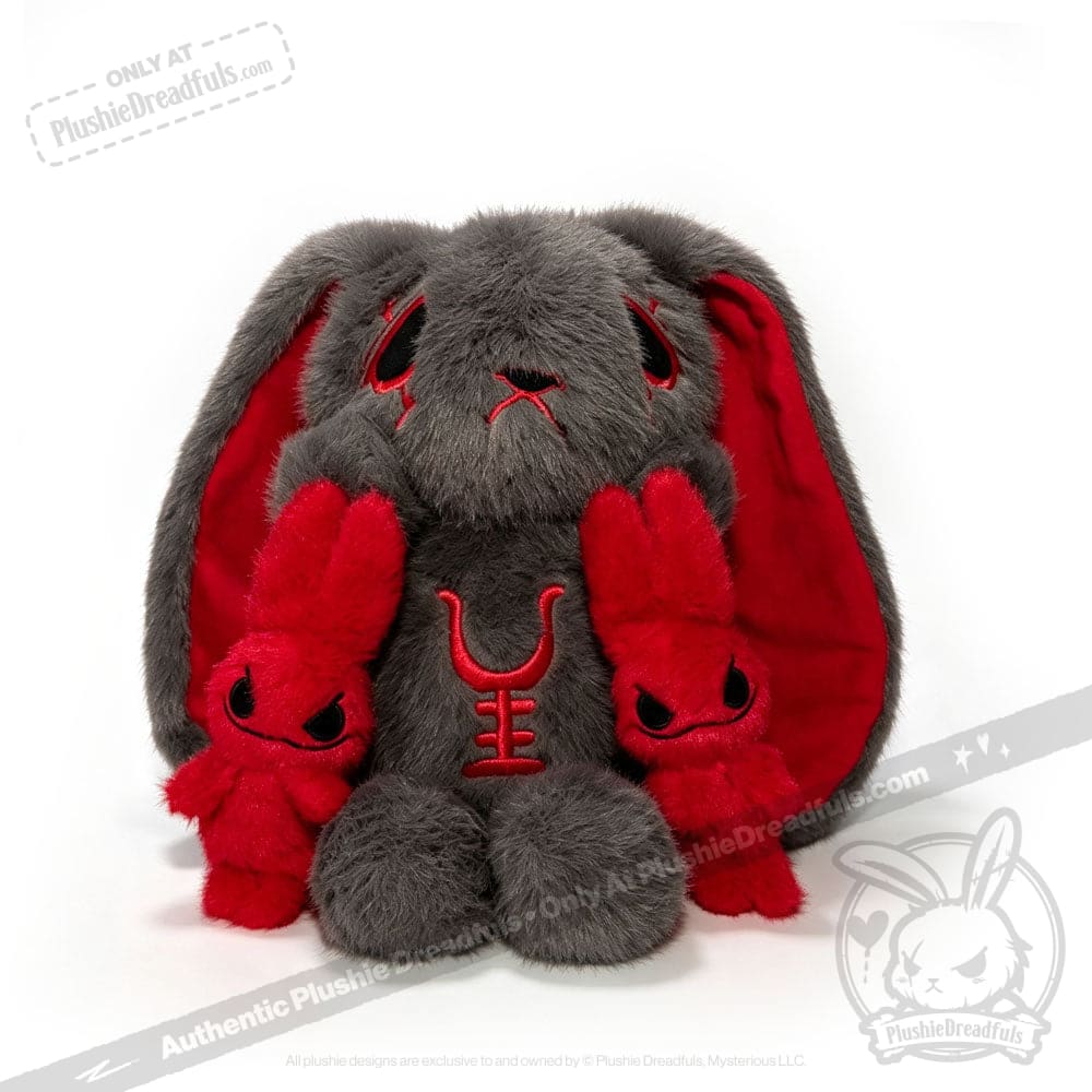 Anxiety Rabbit Dark Grey Limited Edition - Plush Stuffed Animal