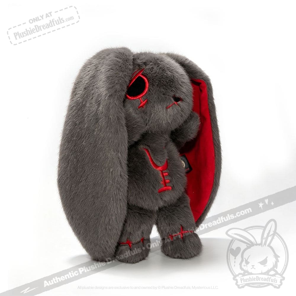 Anxiety Rabbit Dark Grey Limited Edition - Plush Stuffed Animal