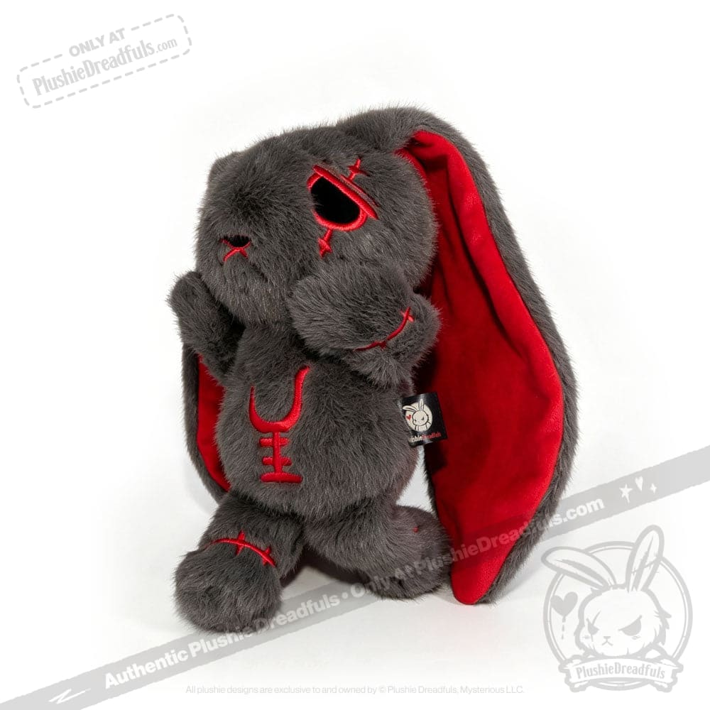 Anxiety Rabbit Dark Grey Limited Edition - Plush Stuffed Animal