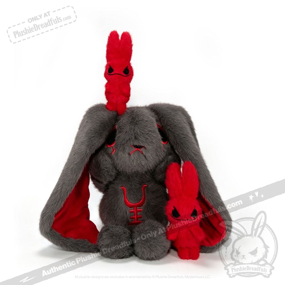 Anxiety Rabbit Dark Grey Limited Edition - Plush Stuffed Animal