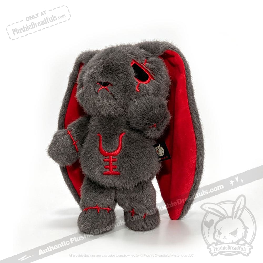 Anxiety Rabbit Dark Grey Limited Edition - Plush Stuffed Animal