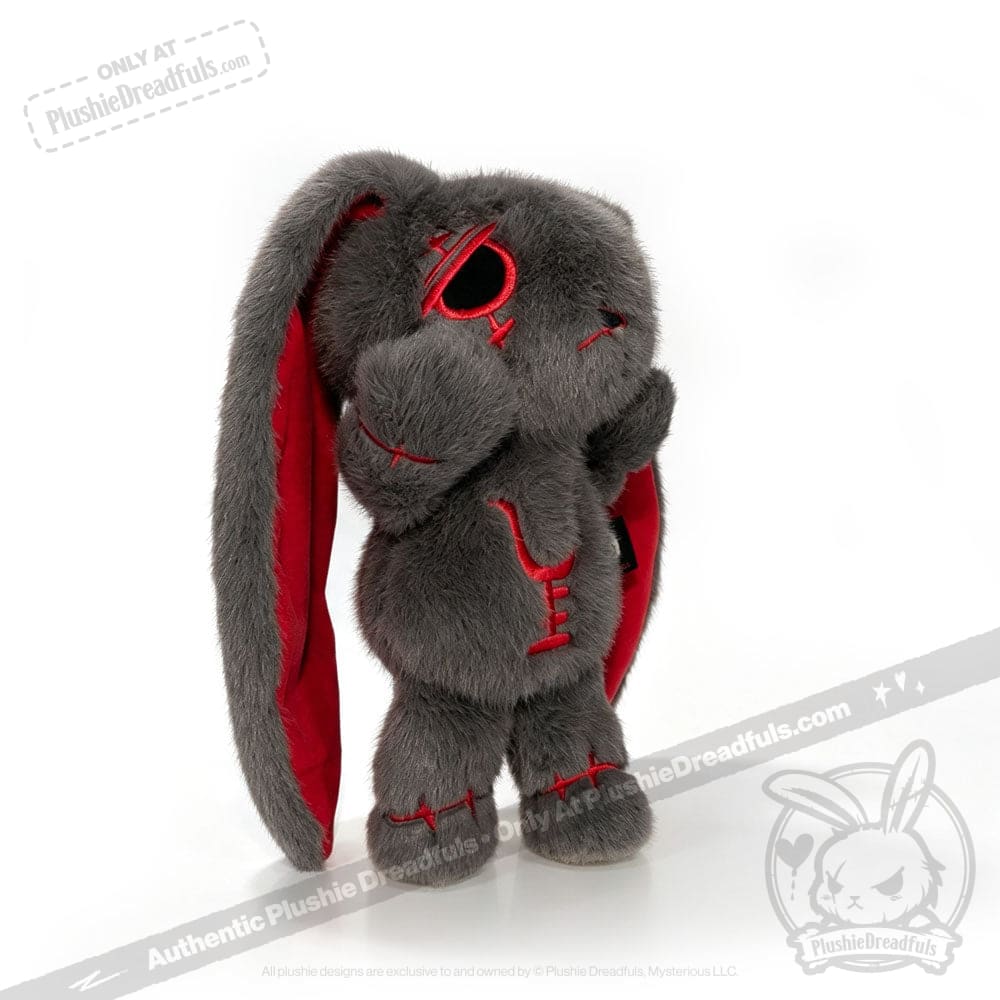 Anxiety Rabbit Dark Grey Limited Edition - Plush Stuffed Animal