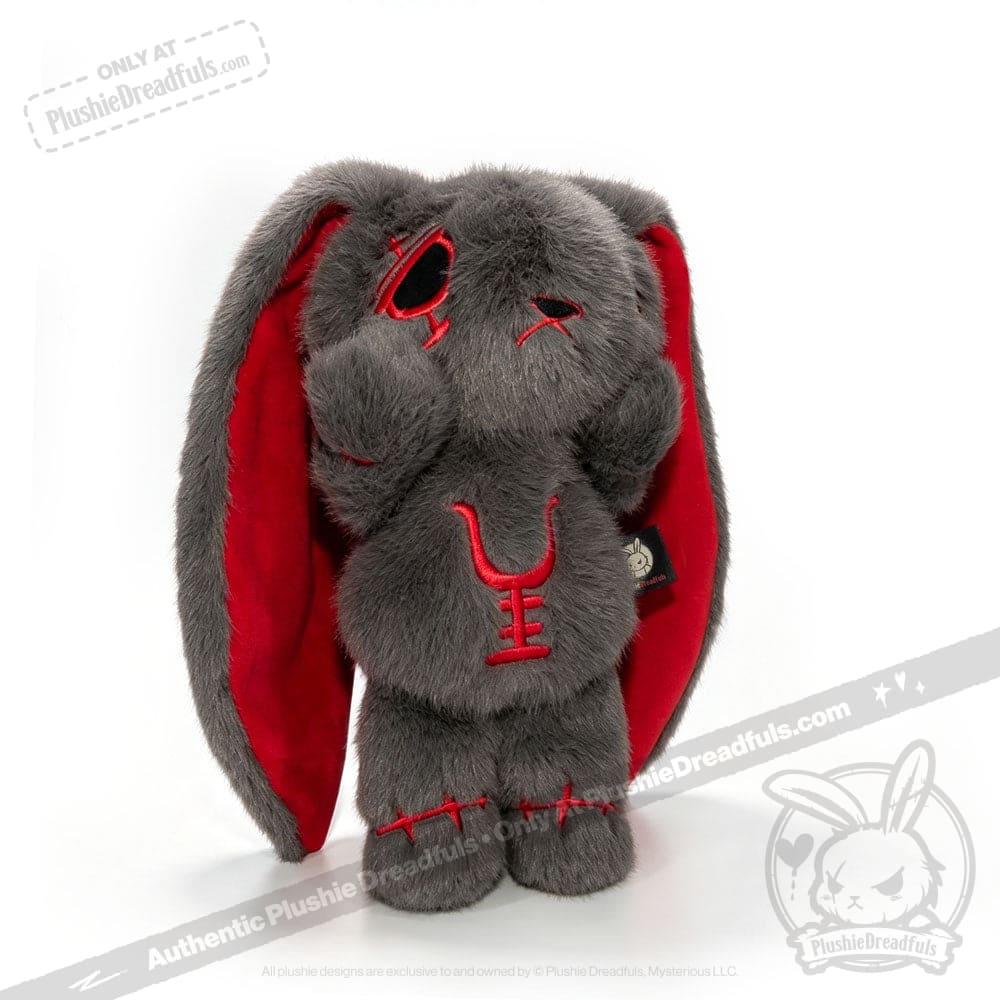 Anxiety Rabbit Dark Grey Limited Edition - Plush Stuffed Animal
