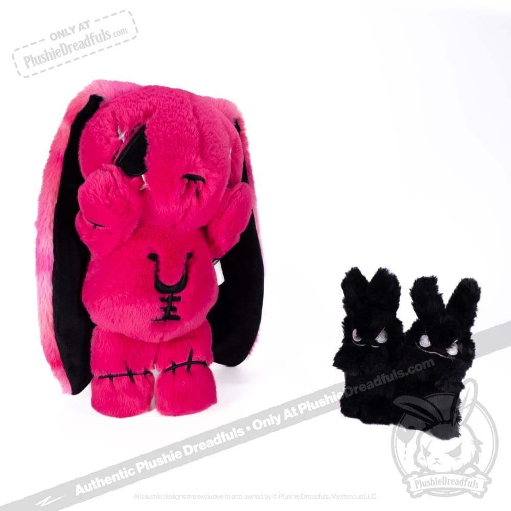 Anxiety Rabbit HOT PINK Limited Edition - Plush Stuffed Animal