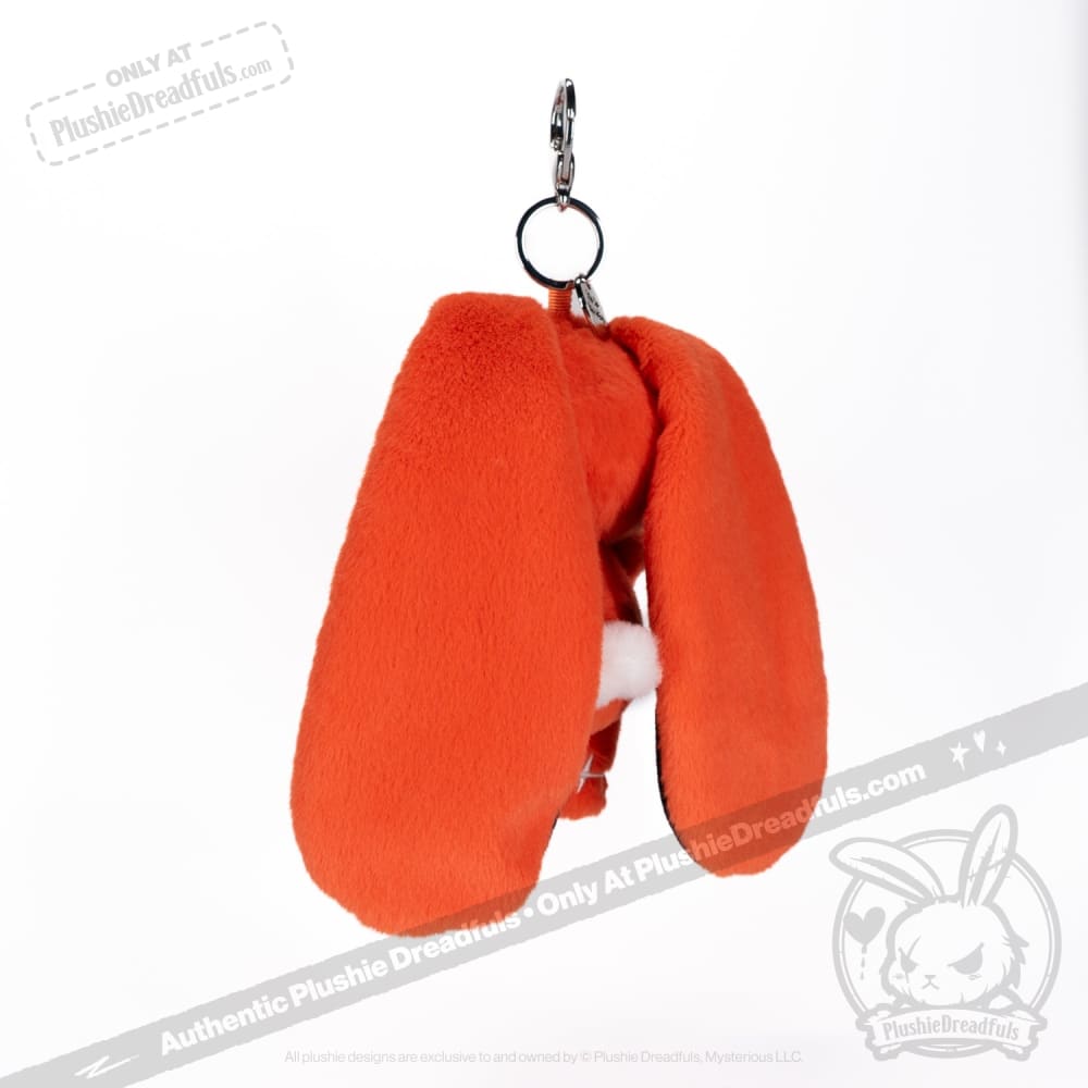 Anxiety Rabbit Plush Keychain Accessory