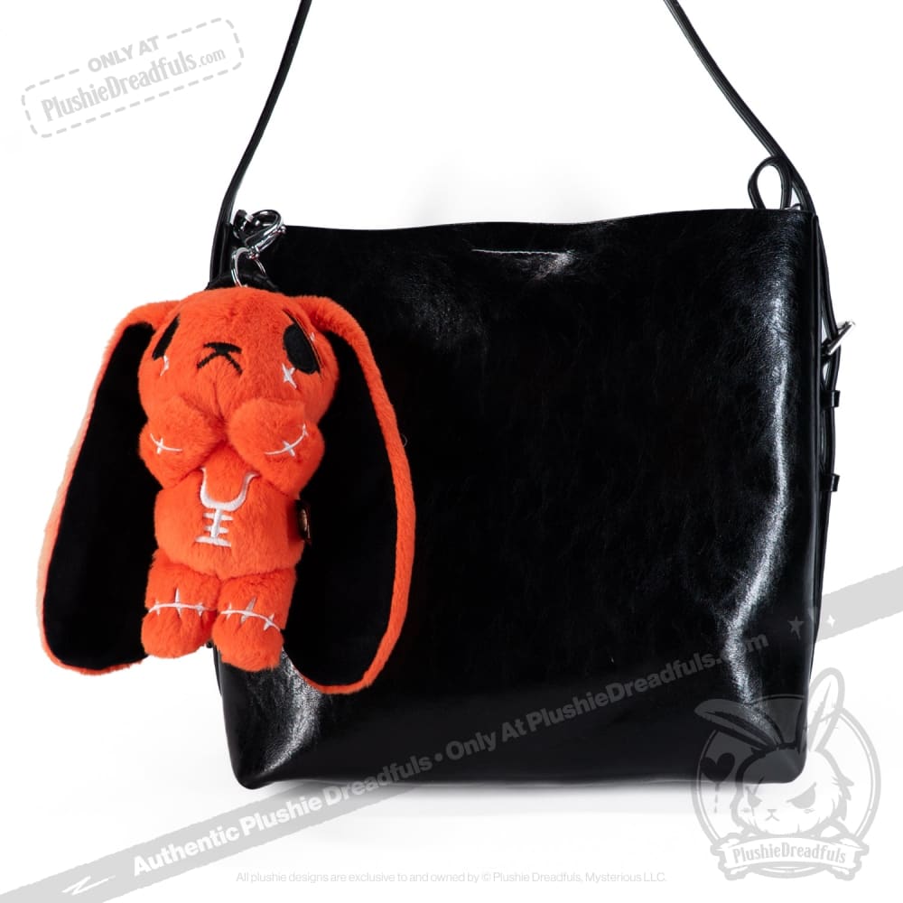 Anxiety Rabbit Plush Keychain Accessory