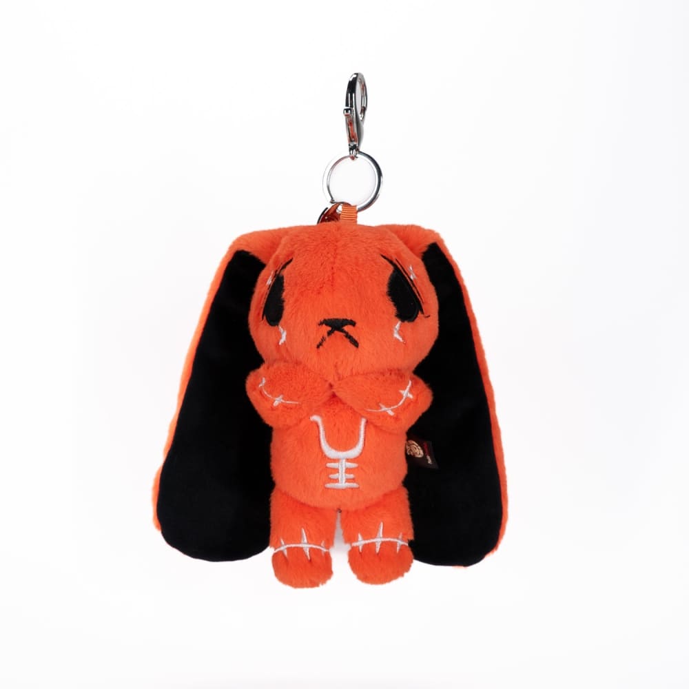 Anxiety Rabbit Plush Keychain Accessory
