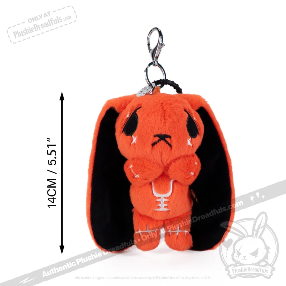 Anxiety Rabbit Plush Keychain Accessory