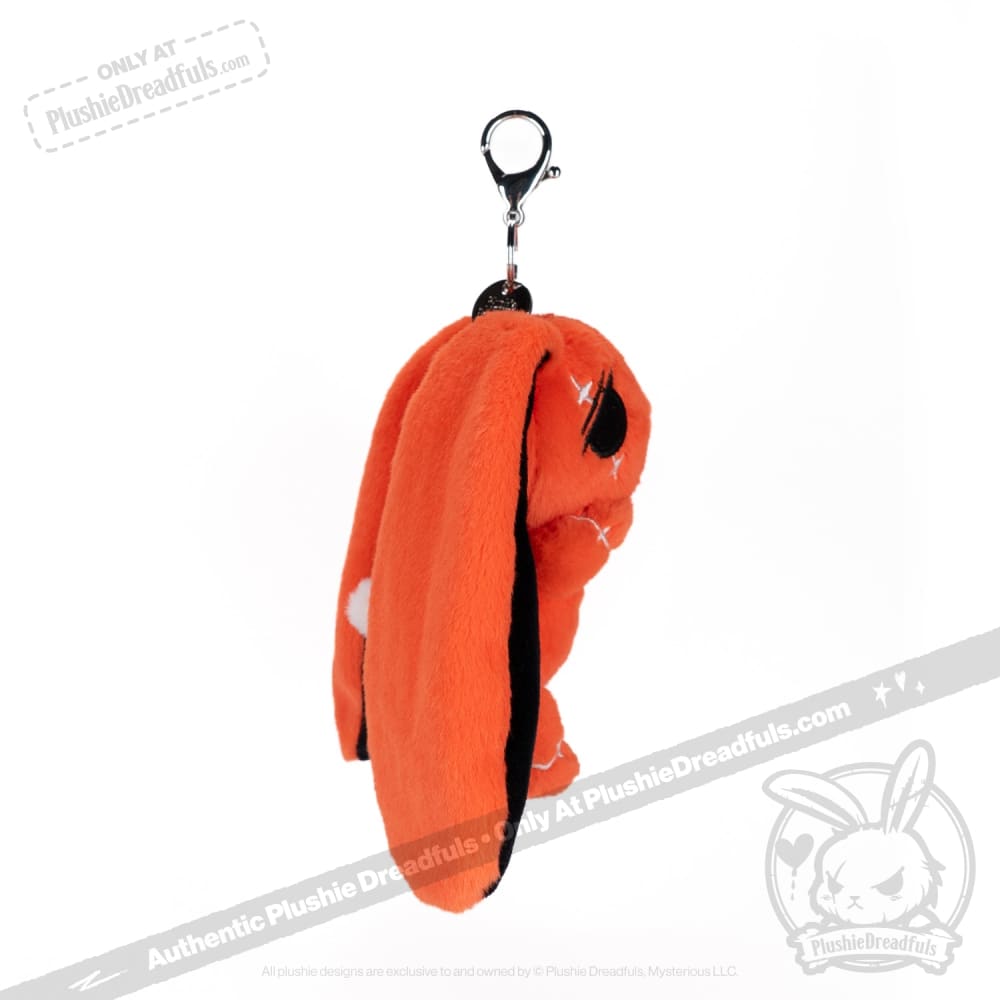 Anxiety Rabbit Plush Keychain Accessory
