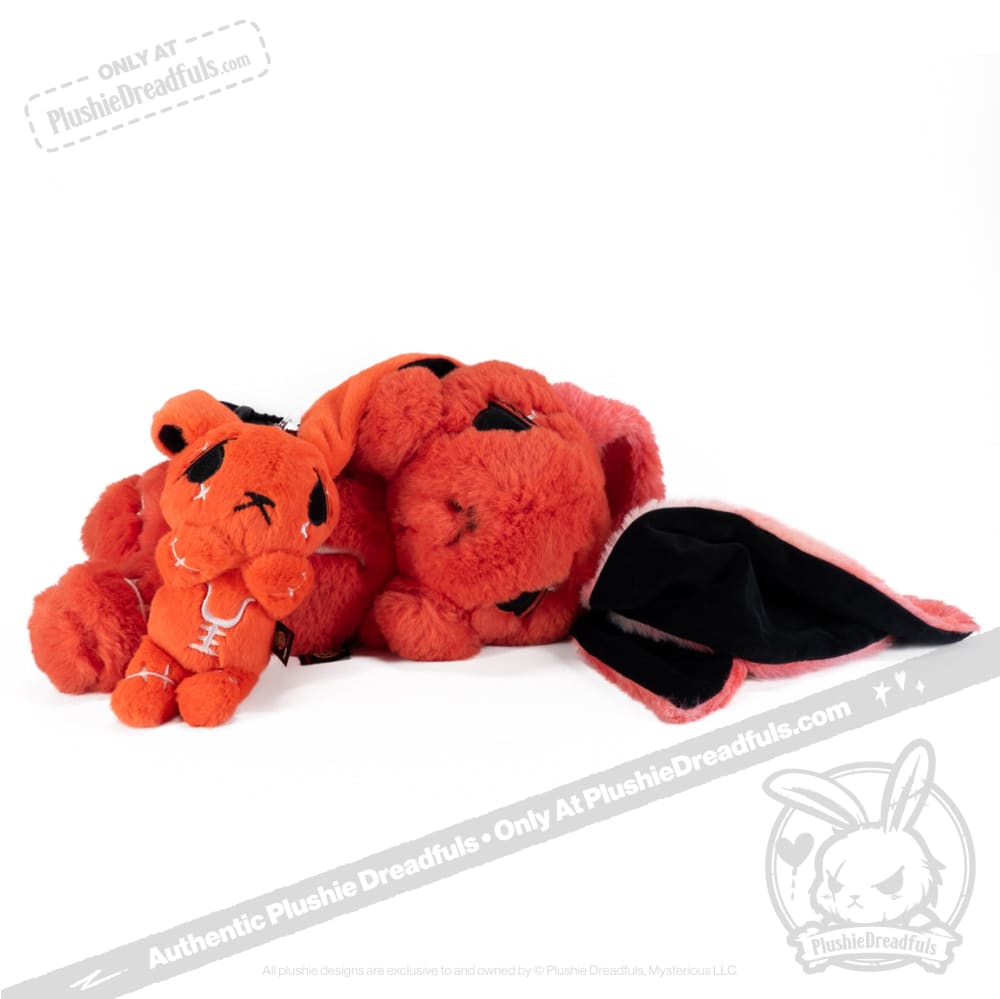 Anxiety Rabbit Plush Keychain Accessory