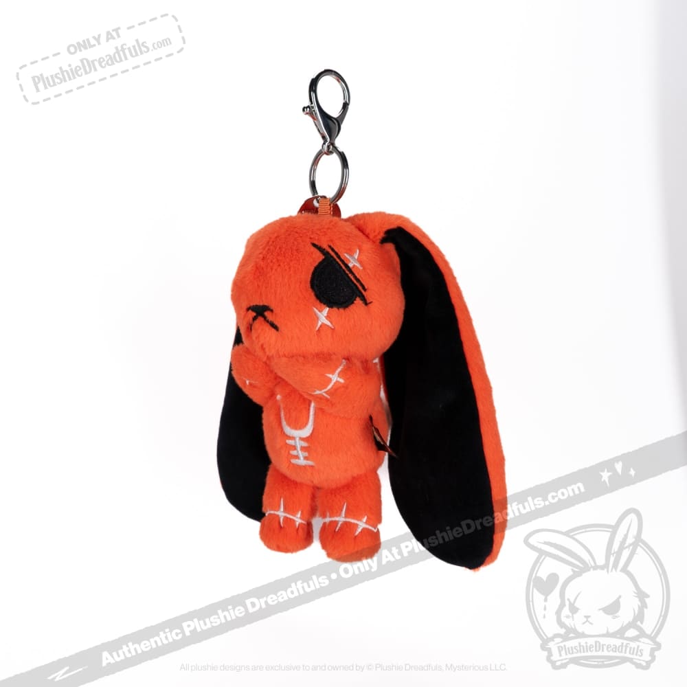Anxiety Rabbit Plush Keychain Accessory