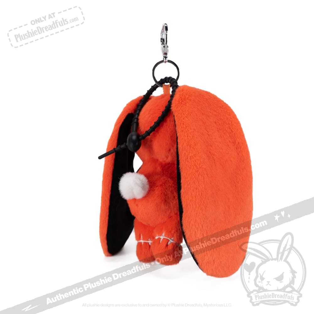 Anxiety Rabbit Plush Keychain Accessory