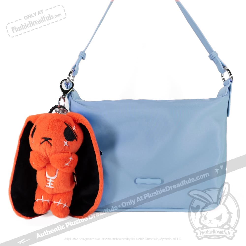 Anxiety Rabbit Plush Keychain Accessory