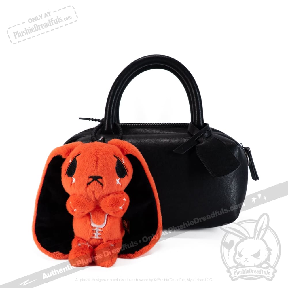 Anxiety Rabbit Plush Keychain Accessory