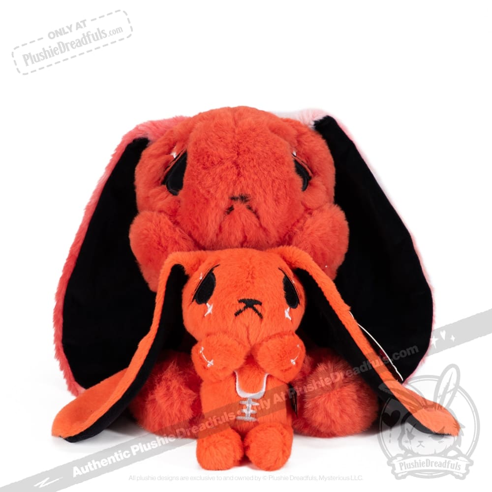 Anxiety Rabbit Plush Keychain Accessory