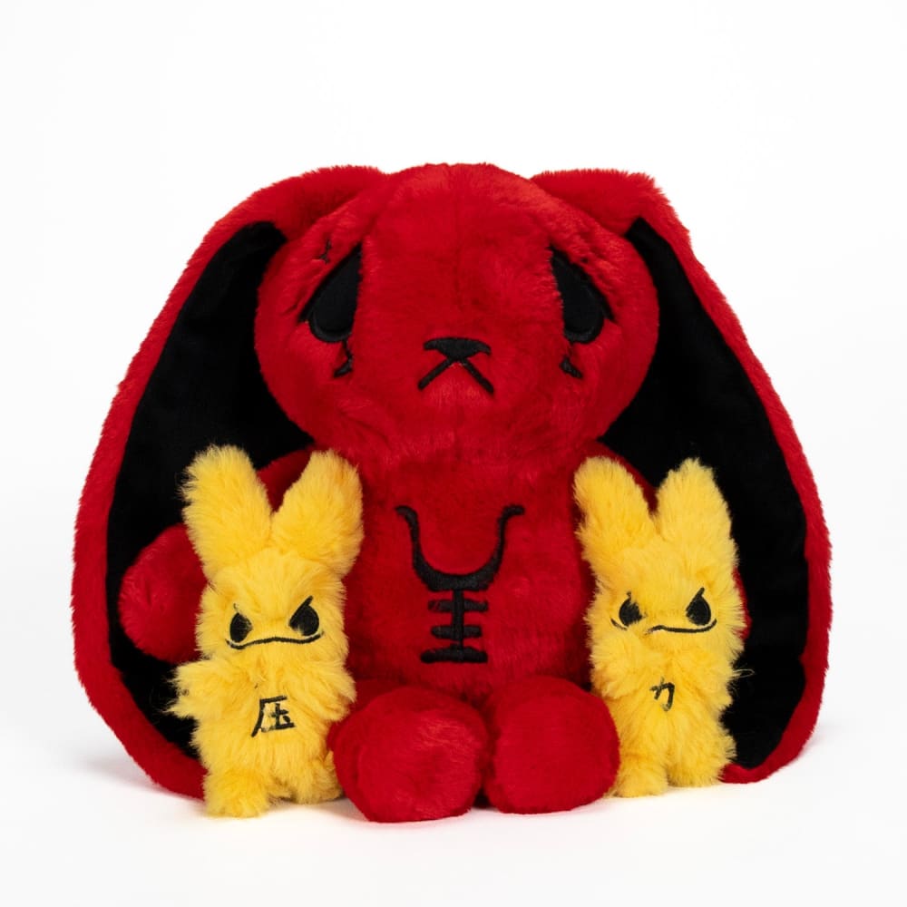 Anxiety Rabbit Red "Pressure" Edition - Plush Stuffed Animal