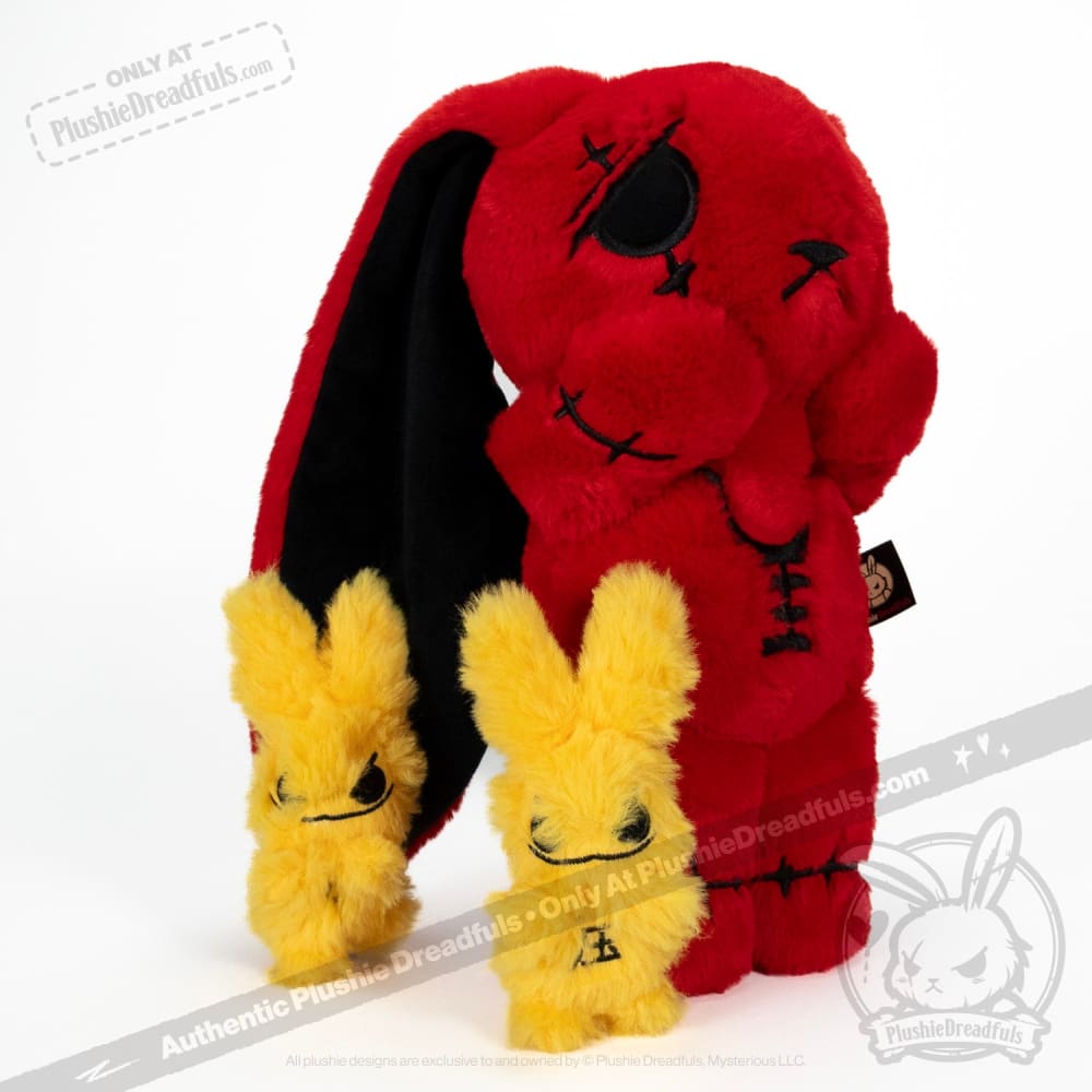 Anxiety Rabbit Red "Pressure" Edition - Plush Stuffed Animal