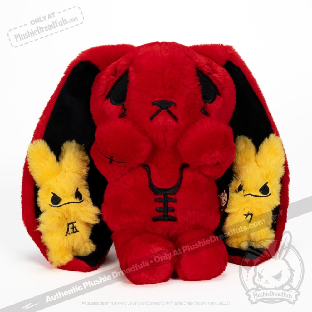 Anxiety Rabbit Red "Pressure" Edition - Plush Stuffed Animal