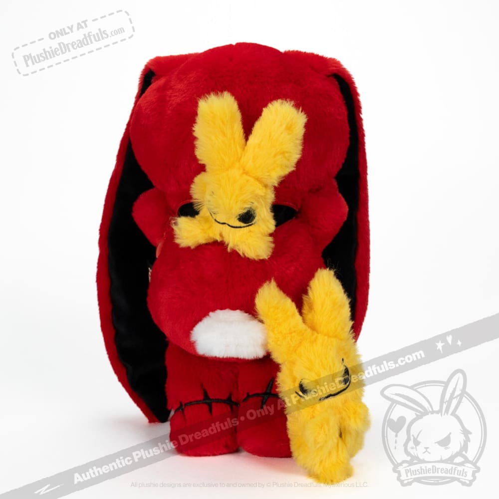 Anxiety Rabbit Red "Pressure" Edition - Plush Stuffed Animal