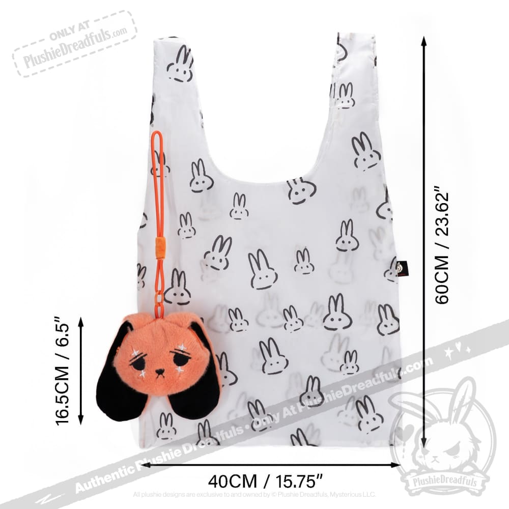 Anxiety Rabbit Reusable Shopping Bag Accessory