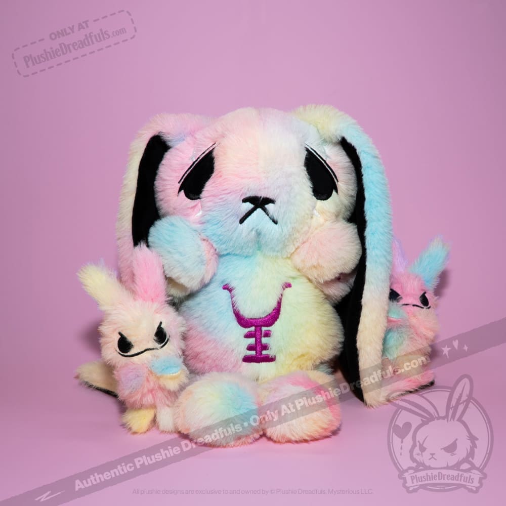 Anxiety Rabbit Tie Dye Limited Edition - Plush Stuffed Animal
