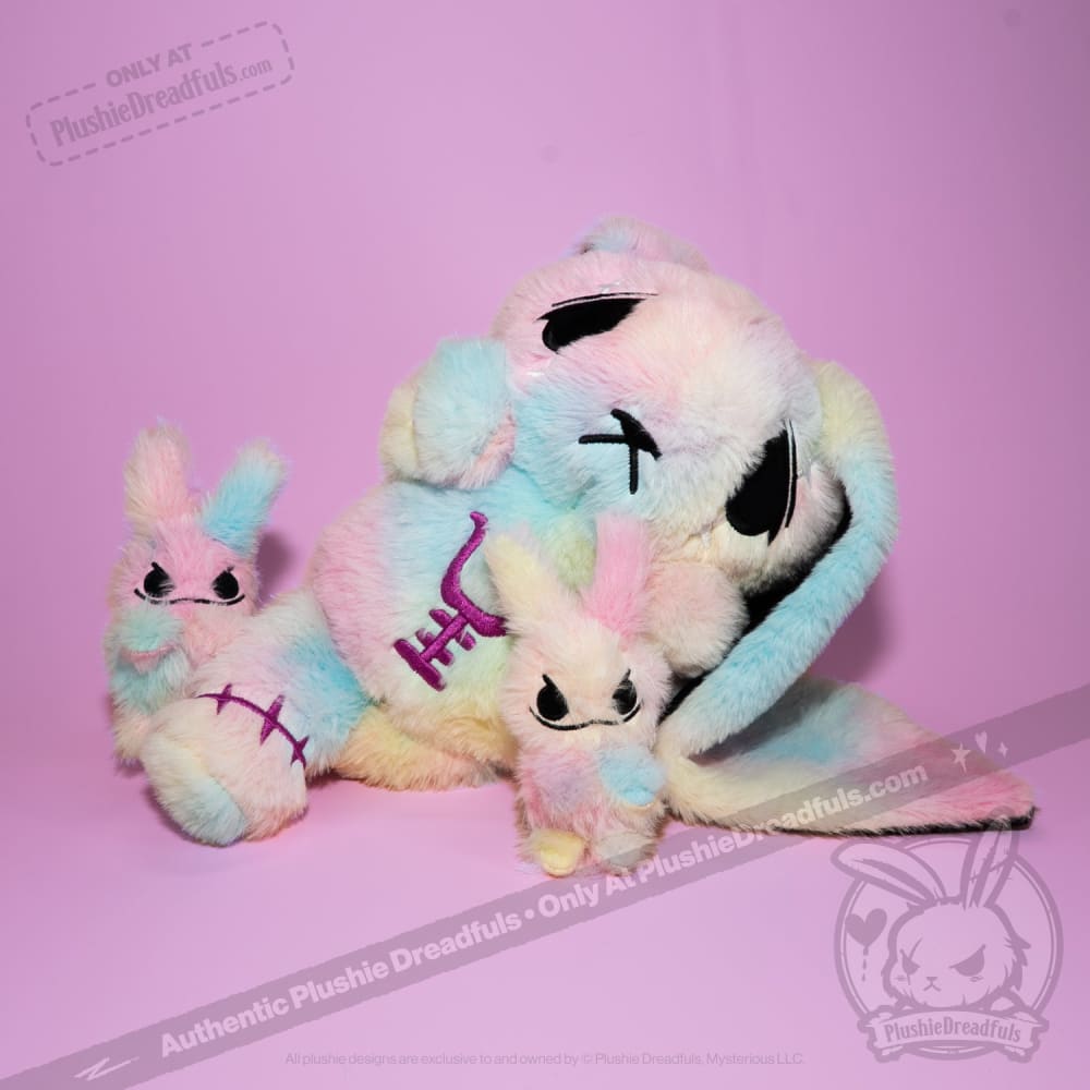 Anxiety Rabbit Tie Dye Limited Edition - Plush Stuffed Animal