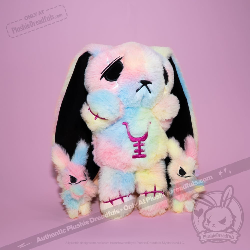 Anxiety Rabbit Tie Dye Limited Edition - Plush Stuffed Animal