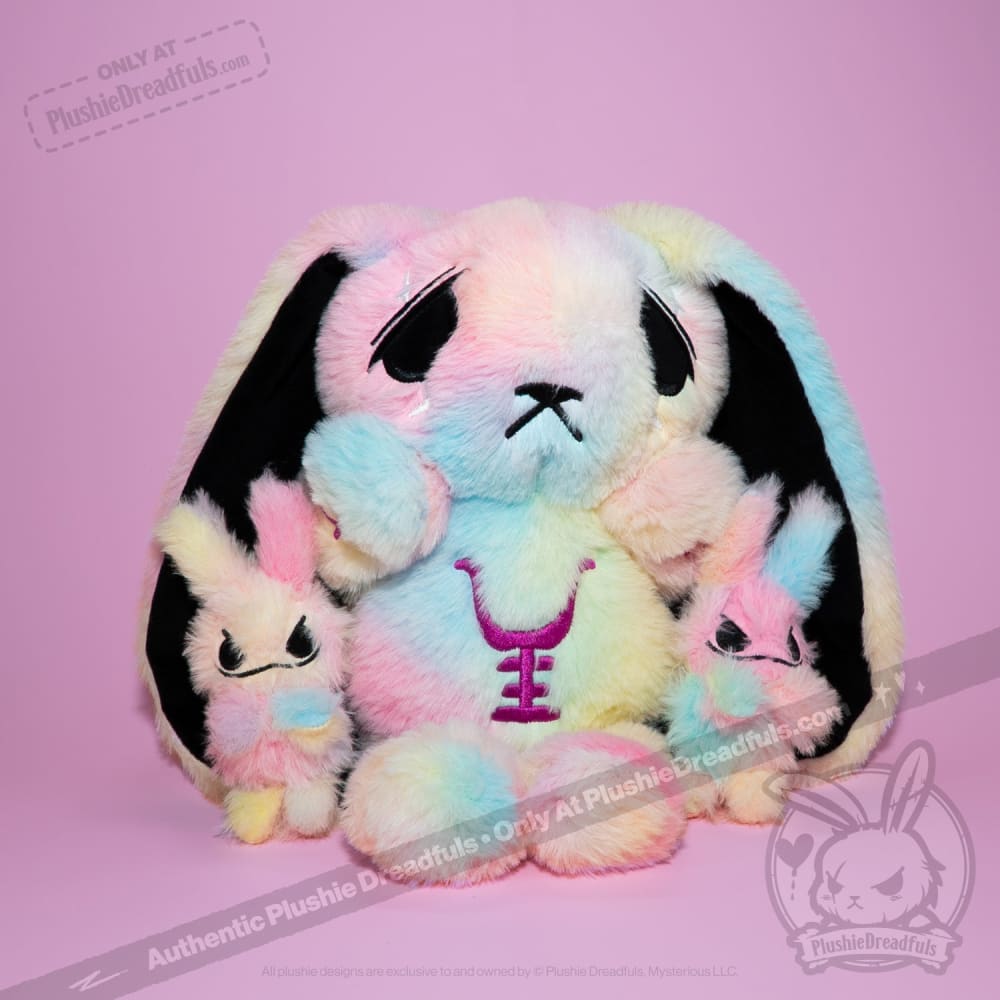 Anxiety Rabbit Tie Dye Limited Edition - Plush Stuffed Animal
