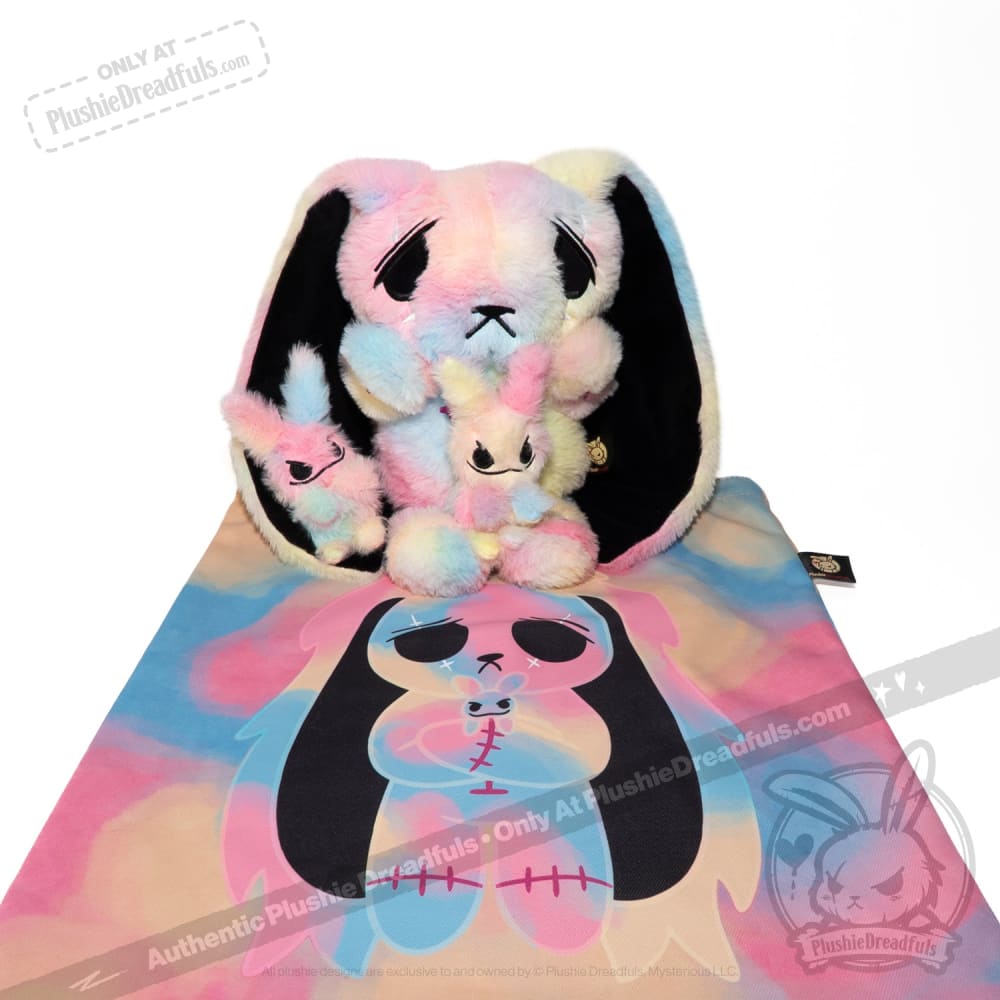 Anxiety Rabbit Tie Dye Limited Edition - Plush Stuffed Animal